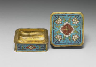 图片[2]-Copper box in cloisonne enamels, Qing dynasty (1644-1911)-China Archive